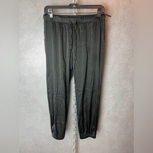 Maggie Ward M silk‎ jogger sweat pants in black